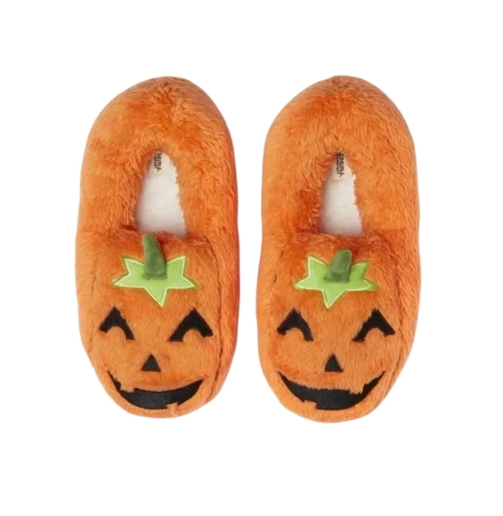 New DearfoamJack O Lantern  Face Plush Slippers Unisex W11-12 M9-10 Oran… - Picture 15 of 16